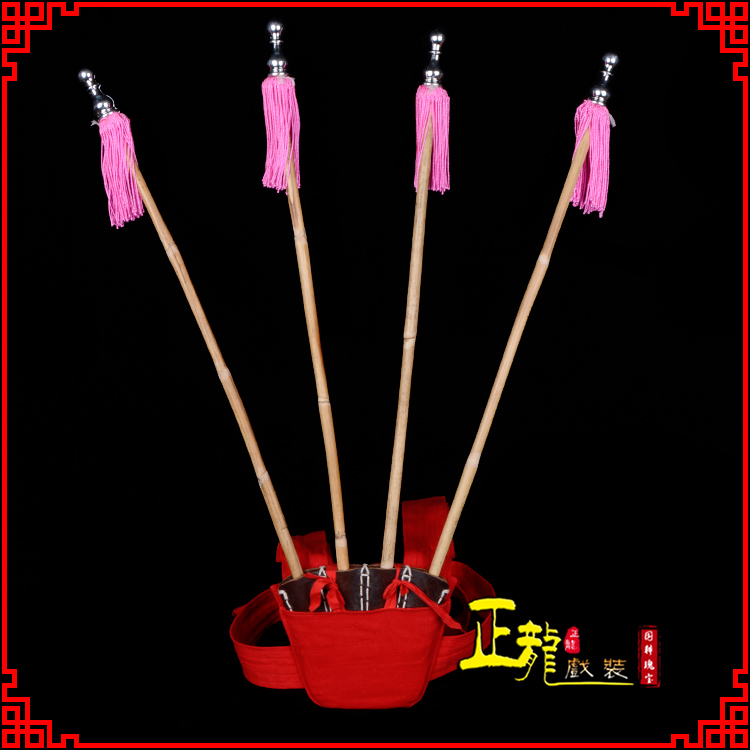 龙南戏装戏曲用品靠旗男女大靠 靠板 正宗牛皮旗杆旗架