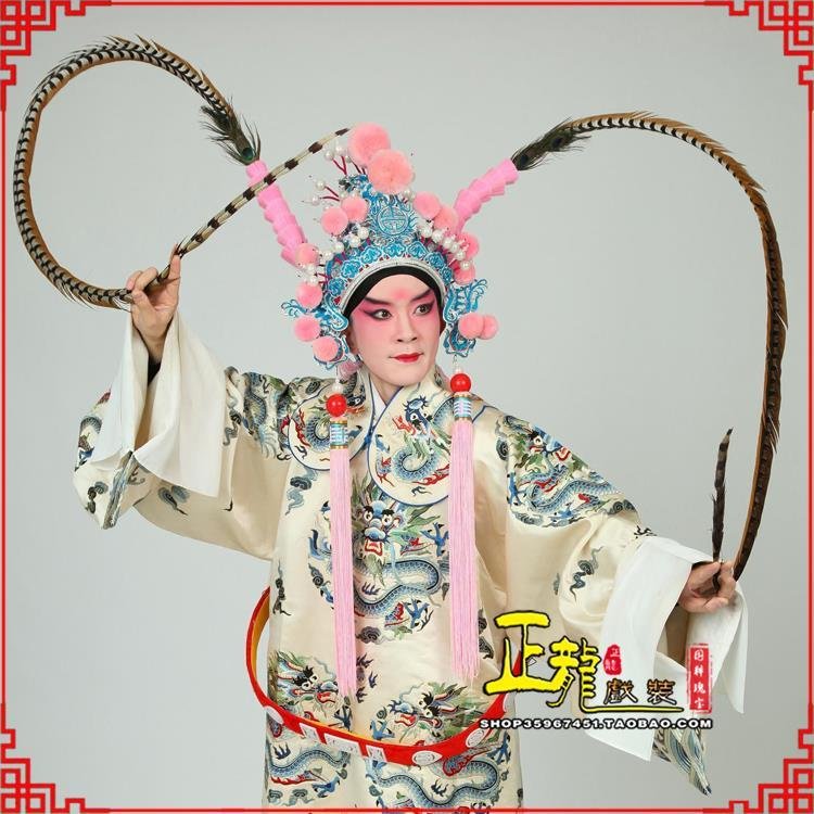 龙南京剧戏曲道具用品舞台演出精品羽毛雉鸡毛 翎子