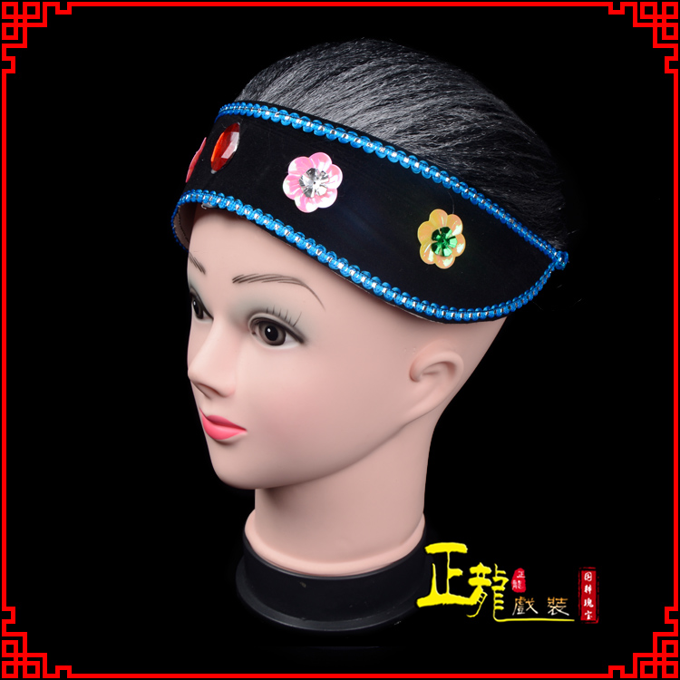 龙南老旦媒婆穷老太婆假发套 老旦头套