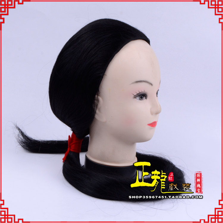 龙南古装影视演出头套花旦假发 真发古装发