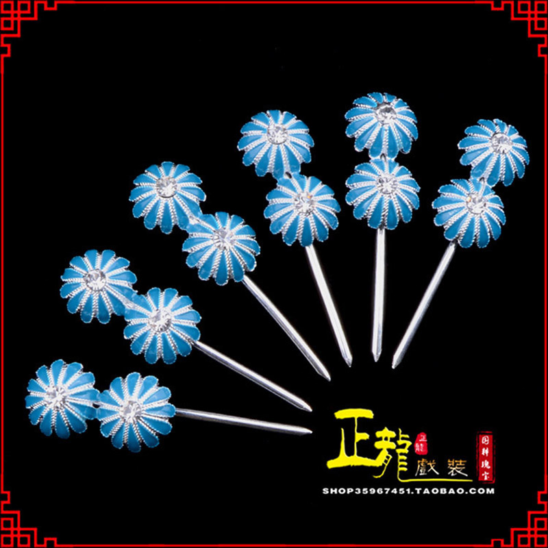 龙南头面泡子旦角化妆头饰 仿点绸泡子