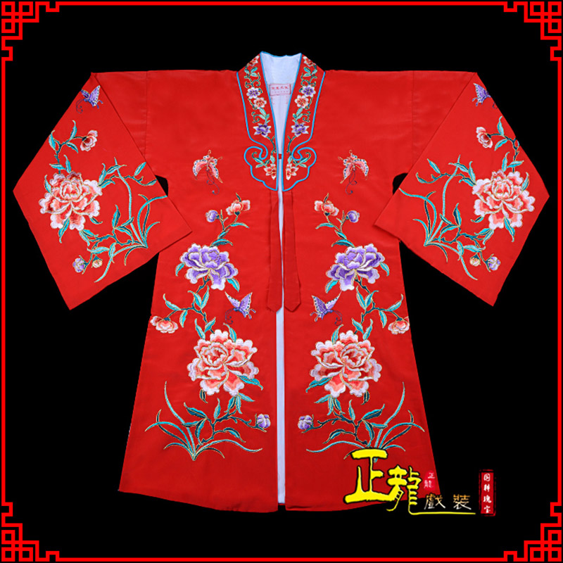 龙南青衣花旦戏服 好绉小叶牡丹女披